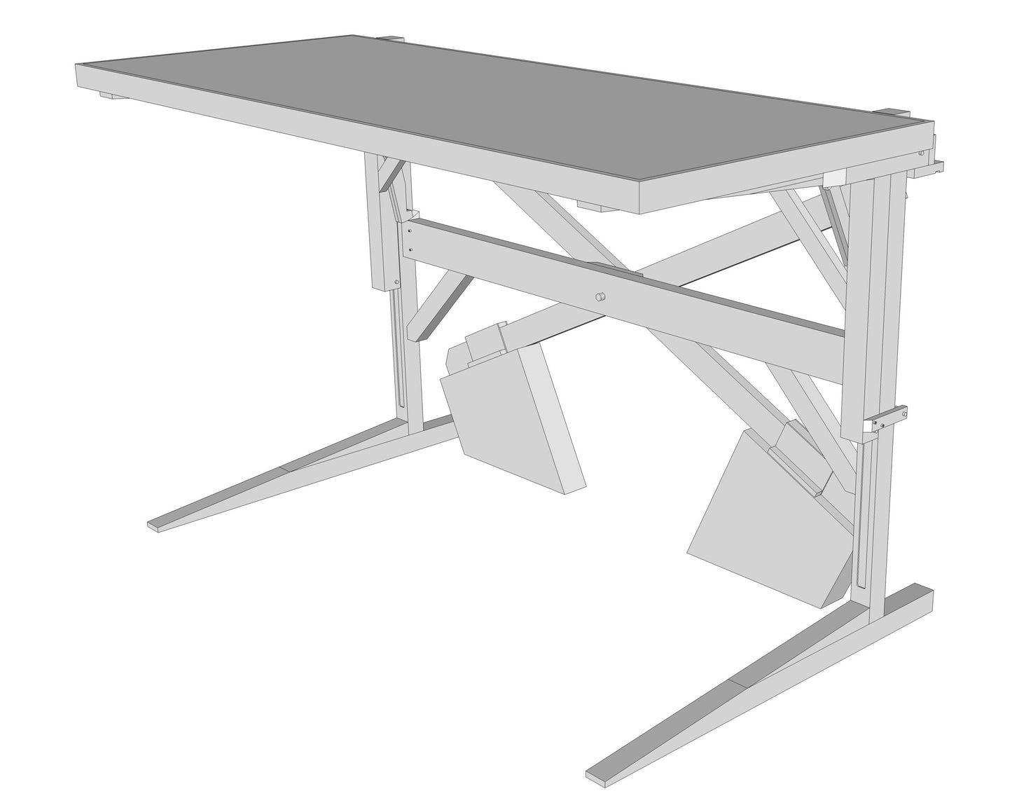 Counterweight Desk Plans